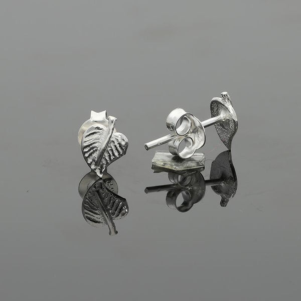 Italian Silver 925 Leaf Shaped Earrings - Fkjernsl2266
