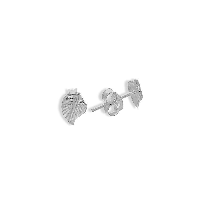 Italian Silver 925 Leaf Shaped Earrings - Fkjernsl2266