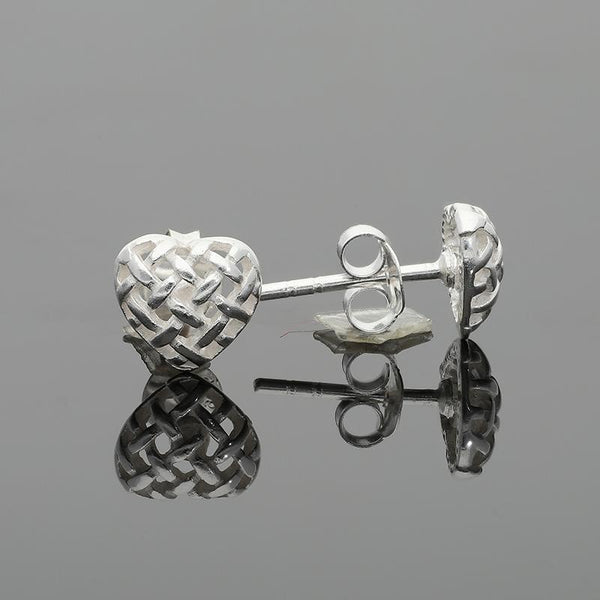 Italian Silver 925 Heart Shaped Earrings - Fkjernsl2268