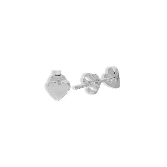 Italian Silver 925 Heart Shaped Earrings - Fkjernsl2265