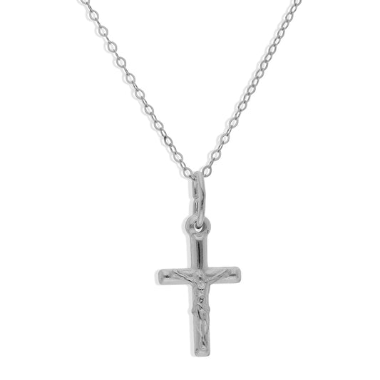 Sterling Silver 925 Necklace (Chain with Cross Pendant) - FKJNKLSLU1020