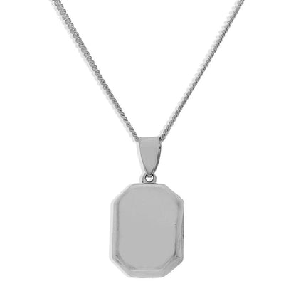 Sterling Silver 925 Necklace (Chain with Amulet Locket Pendant) - FKJNKLSL2338