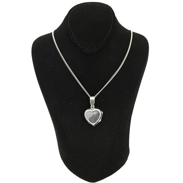 Sterling Silver 925 Necklace (Chain with Heart Amulet Locket Pendant) - FKJNKLSL2339