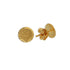 Gold Coin Shaped Stud Earrings 21KT - FKJERN21K2274