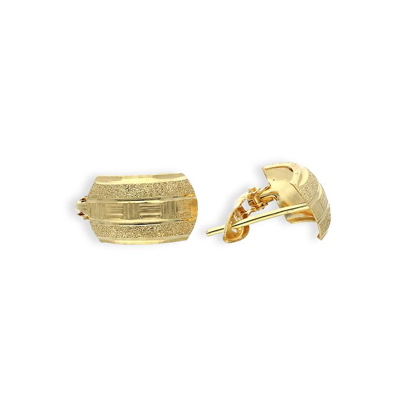 Gold Clip Earrings 18KT - FKJERN18K2277