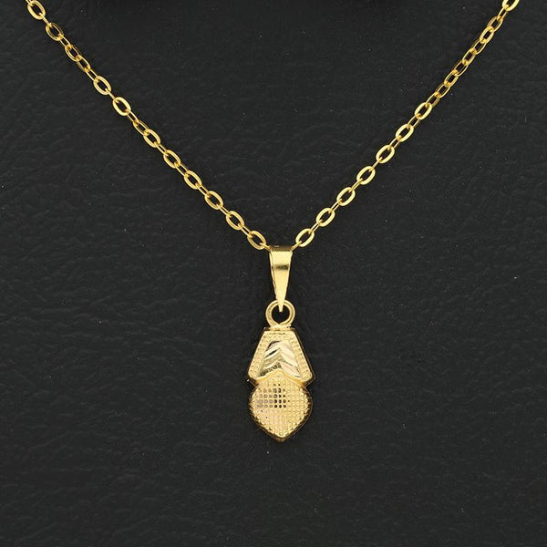 Gold Necklace (Chain with Heart Pendant) 18KT - FKJNKL18K2351