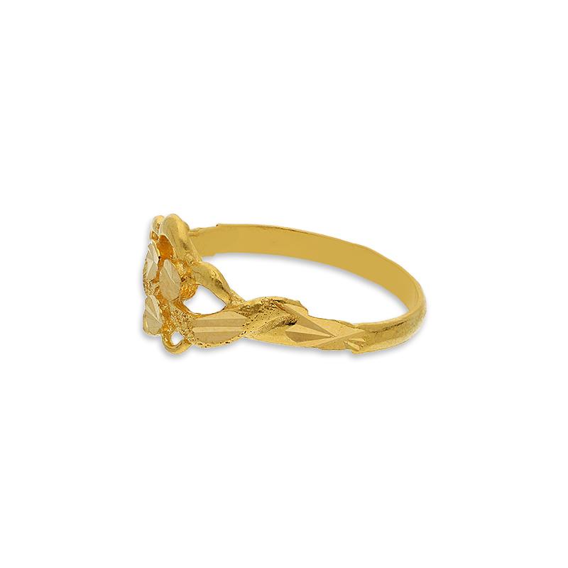 Gold Flower Ring 22KT - FKJRN22K2730
