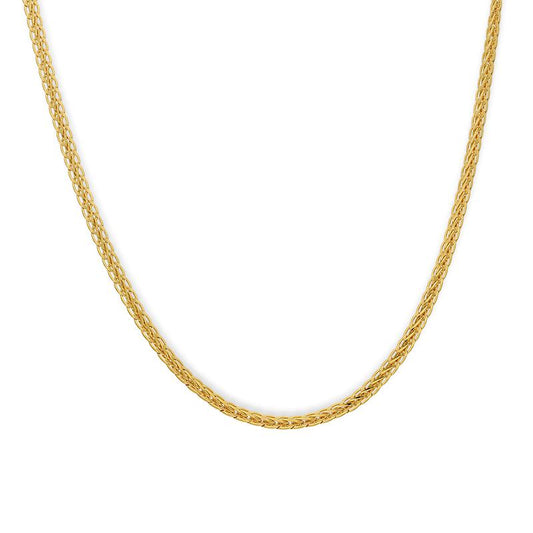 Gold 18 Inches Flat Chain 22KT - FKJCN22K2180