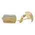 Gold Tri-Tone Clip Earrings 18KT - FKJERN18K2283