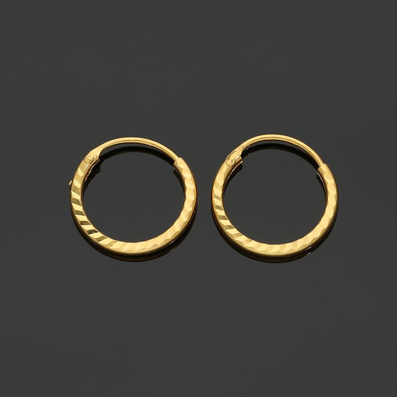 Gold Hoop Earrings 21KT - FKJERN21K2430