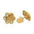 Gold Flower Stud Earrings 21KT - FKJERN21K2426