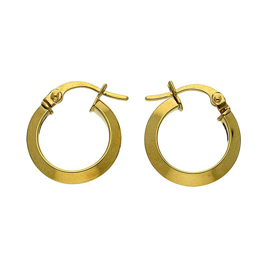 Gold Hoop Earrings 18KT - FKJERN18K2438
