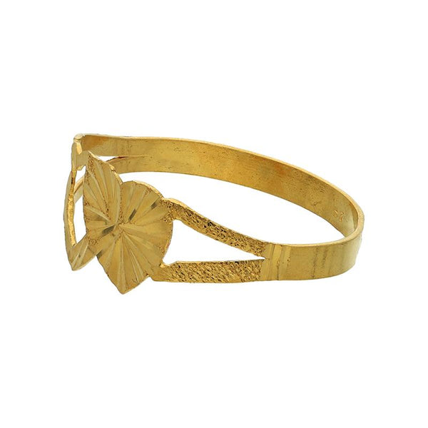 Gold Heart Pendant Set (Necklace, Earrings and Ring) 18KT - FKJNKLST18K2250