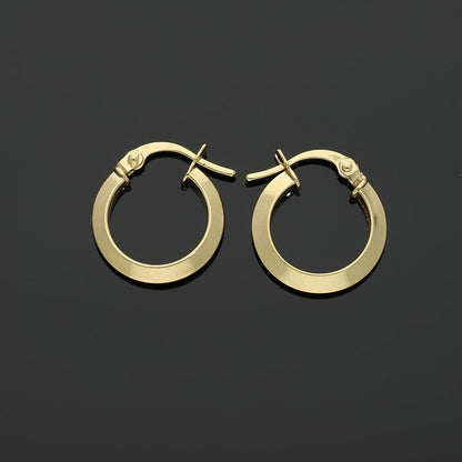 Gold Hoop Earrings 18KT - FKJERN18K2438