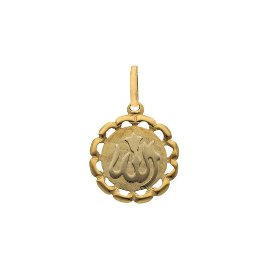 Gold Allah Pendant 18KT - FKJPND18K2500