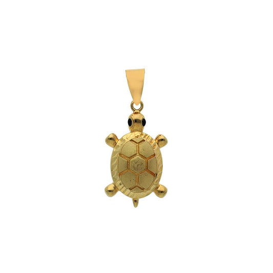 Gold Tortoise Pendant 18KT - FKJPND18K2504