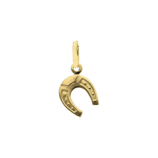 Gold Horseshoe Pendant 18KT - FKJPND18K2519