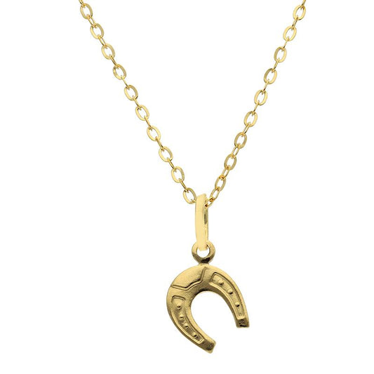 Gold Necklace (Chain with Horseshoe Pendant) 18KT - FKJNKL18K2519