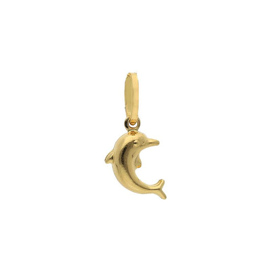 Gold Dolphin Pendant 18KT - FKJPND18K2520