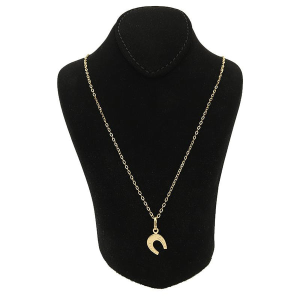Gold Necklace (Chain with Horseshoe Pendant) 18KT - FKJNKL18K2519