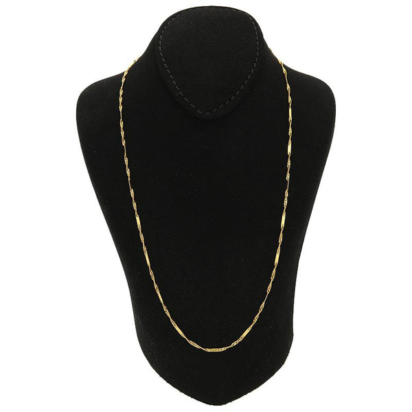 Gold 18 Inches Chain 21KT - FKJCN21K2412