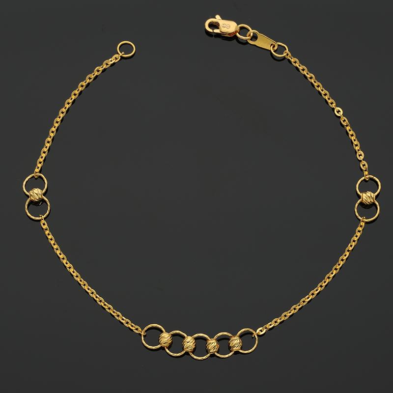 Gold Rings Bracelet 21KT - FKJBRL21K2534