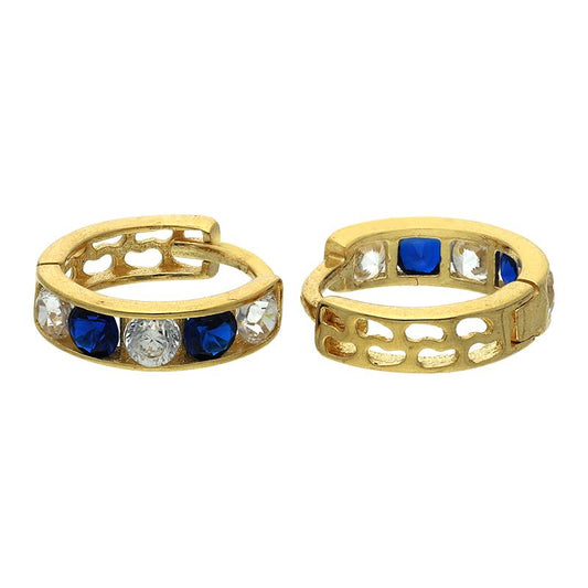 Gold Clip on Hoop Earrings 18KT - FKJERN18K2445