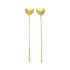 Gold Heart Shaped Tic-Tac Earrings 18KT - FKJERN18K2447