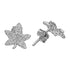 Sterling Silver 925 Star Shaped Stud Earrings - FKJERNSL2514