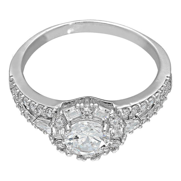 Sterling Silver 925 Solitaire Ring - FKJRNSL2931