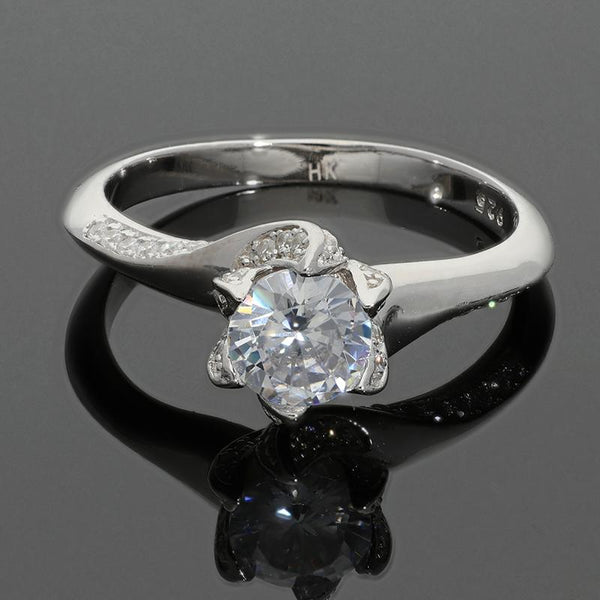 Sterling Silver 925 Solitaire Ring - FKJRNSL2937