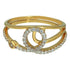 Sterling Silver 925 Gold Plated Ring - FKJRNSL2939