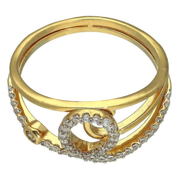 Sterling Silver 925 Gold Plated Ring - FKJRNSL2939