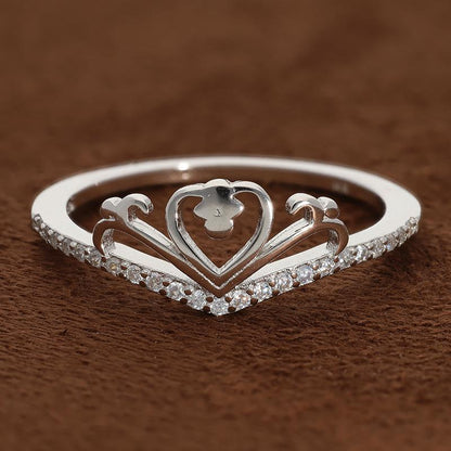 Sterling Silver 925 Heart Ring - FKJRNSL2948