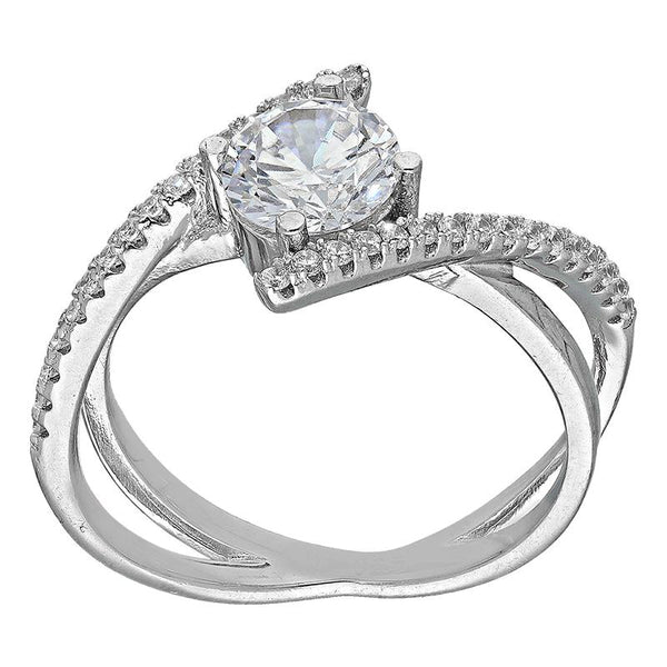 Sterling Silver 925 Solitaire Ring - FKJRNSL2949