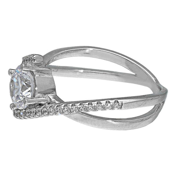 Sterling Silver 925 Solitaire Ring - FKJRNSL2949