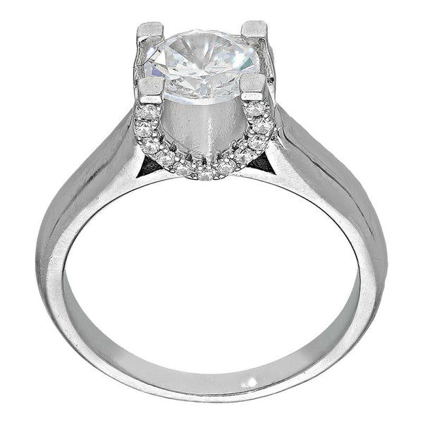 Sterling Silver 925 Solitaire Ring - FKJRNSL2950