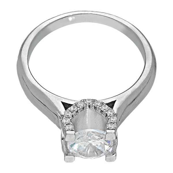Sterling Silver 925 Solitaire Ring - FKJRNSL2950