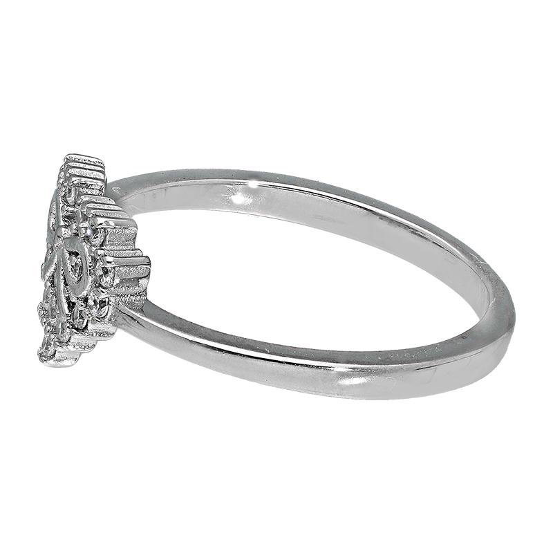 Sterling Silver 925 Heart Shaped Ring - FKJRNSL2952