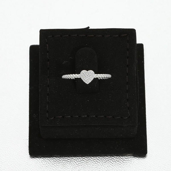 Sterling Silver 925 Heart Ring - FKJRNSL2963