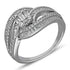 Sterling Silver 925 Spiral Shaped Ring - FKJRNSL2989