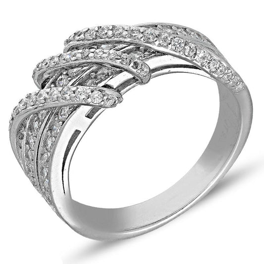 Sterling Silver 925 Spiral Shaped Ring - FKJRNSL2991