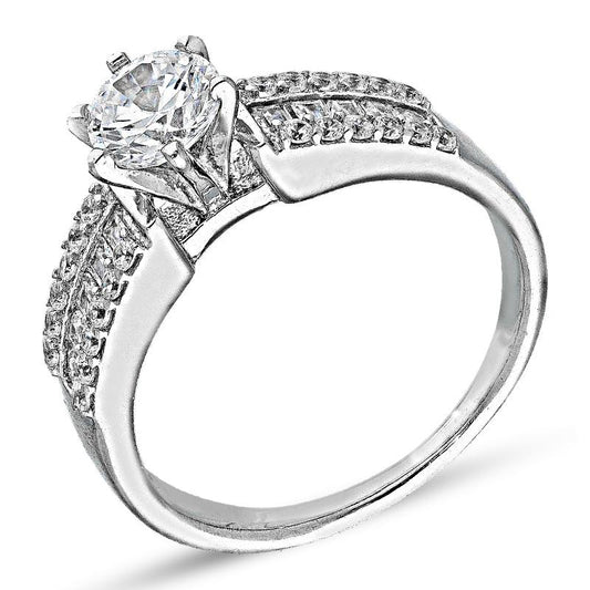 Sterling Silver 925 Solitaire Ring - FKJRNSL2999