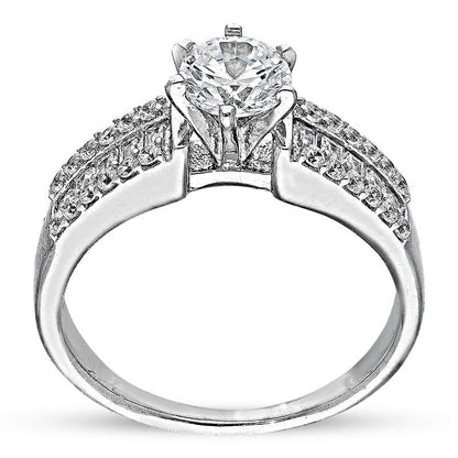 Sterling Silver 925 Solitaire Ring - FKJRNSL2999