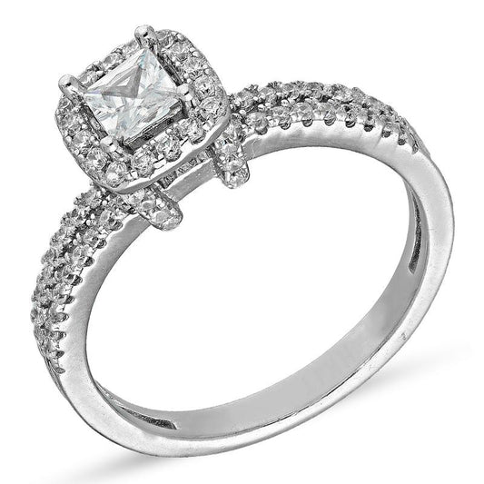 Sterling Silver 925 Solitaire Ring - FKJRNSL3001