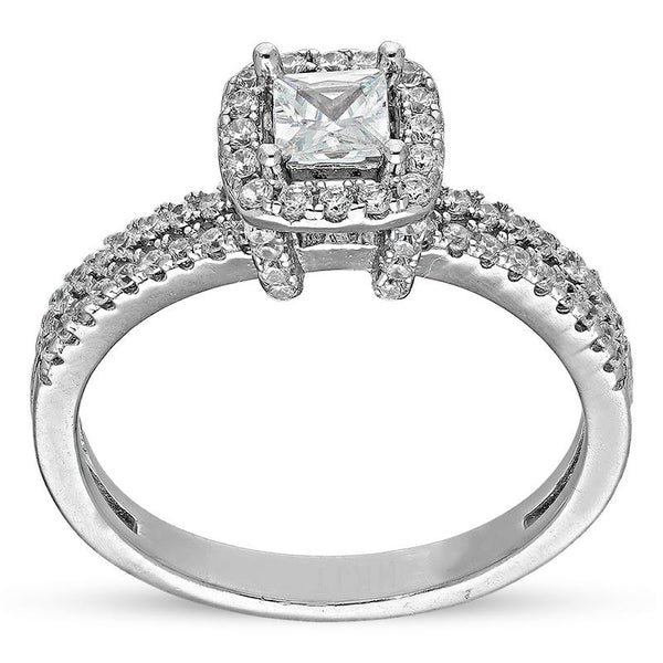 Sterling Silver 925 Solitaire Ring - FKJRNSL3001