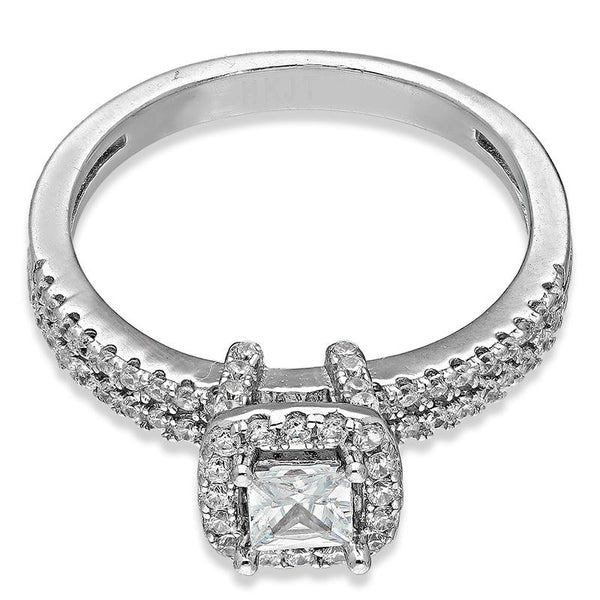 Sterling Silver 925 Solitaire Ring - FKJRNSL3001