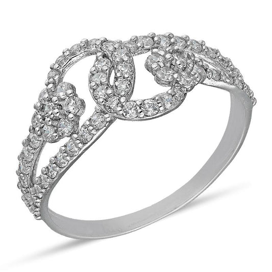 Sterling Silver 925 Knot Ring - FKJRNSL3004