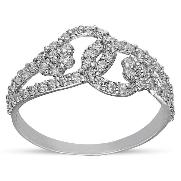 Sterling Silver 925 Knot Ring - FKJRNSL3004