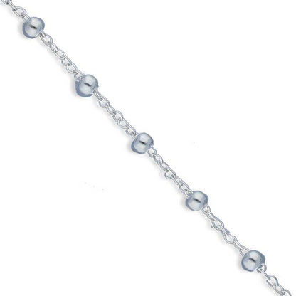 Sterling Silver 925 Rosary Bracelet - FKJBRLSLU1028